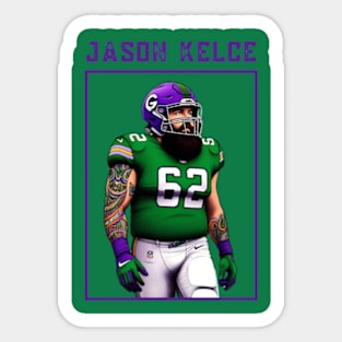 Jason Kelce in his Philadelphia Eagles uniform Sticker